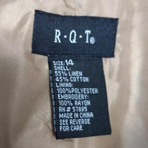 Women’s Suede Jackets Women’s Size 14 Geometric Tan Brown Button Up Formal - Picture 8 of 12